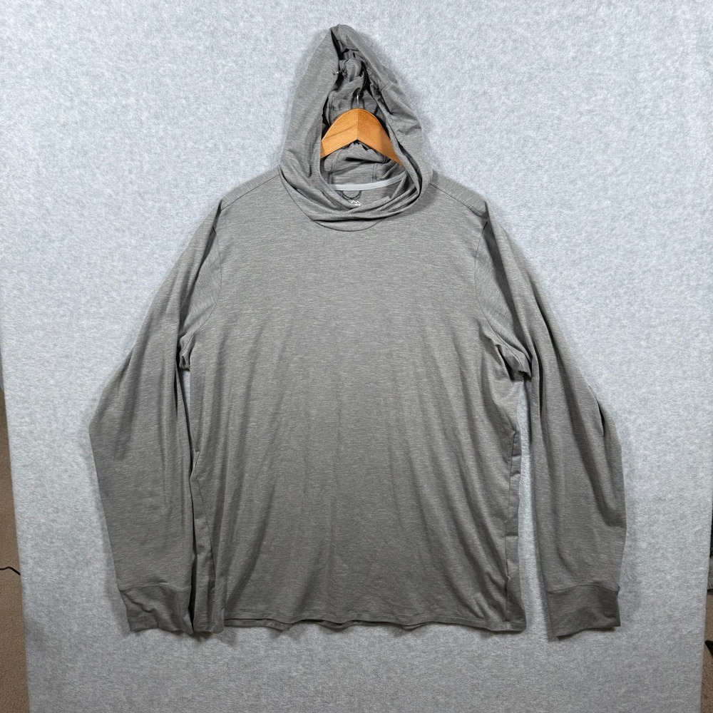 REI Co-op Sahara Shade Hoodie Mens XXL Tall Grey Heather Sun Shirt 2XL